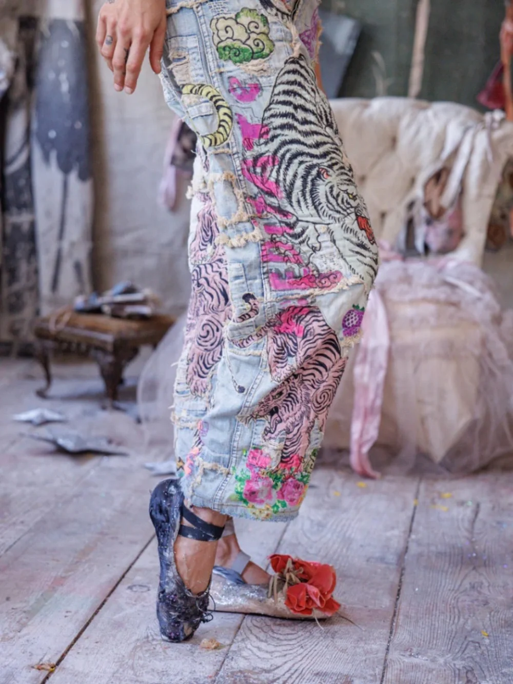 🐅NWT MAGNOLIA PEARL BIRCH WONDER MINER DENIMS🐅 - Picture 3 of 8